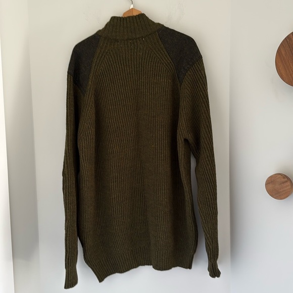 Peregrine Foxton Quarter Zip Jumper/Sweater Olive Green Size XXL - Picture 7 of 11